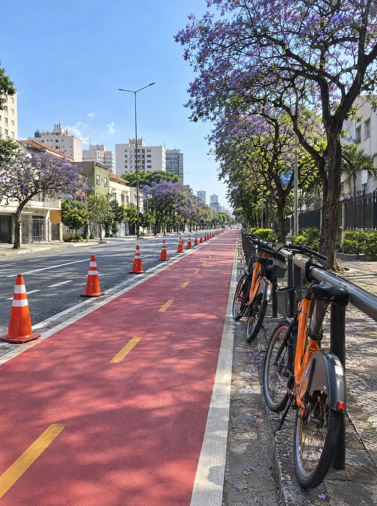 Pedal de domingo na ciclofaixa até o Villa-Lobos