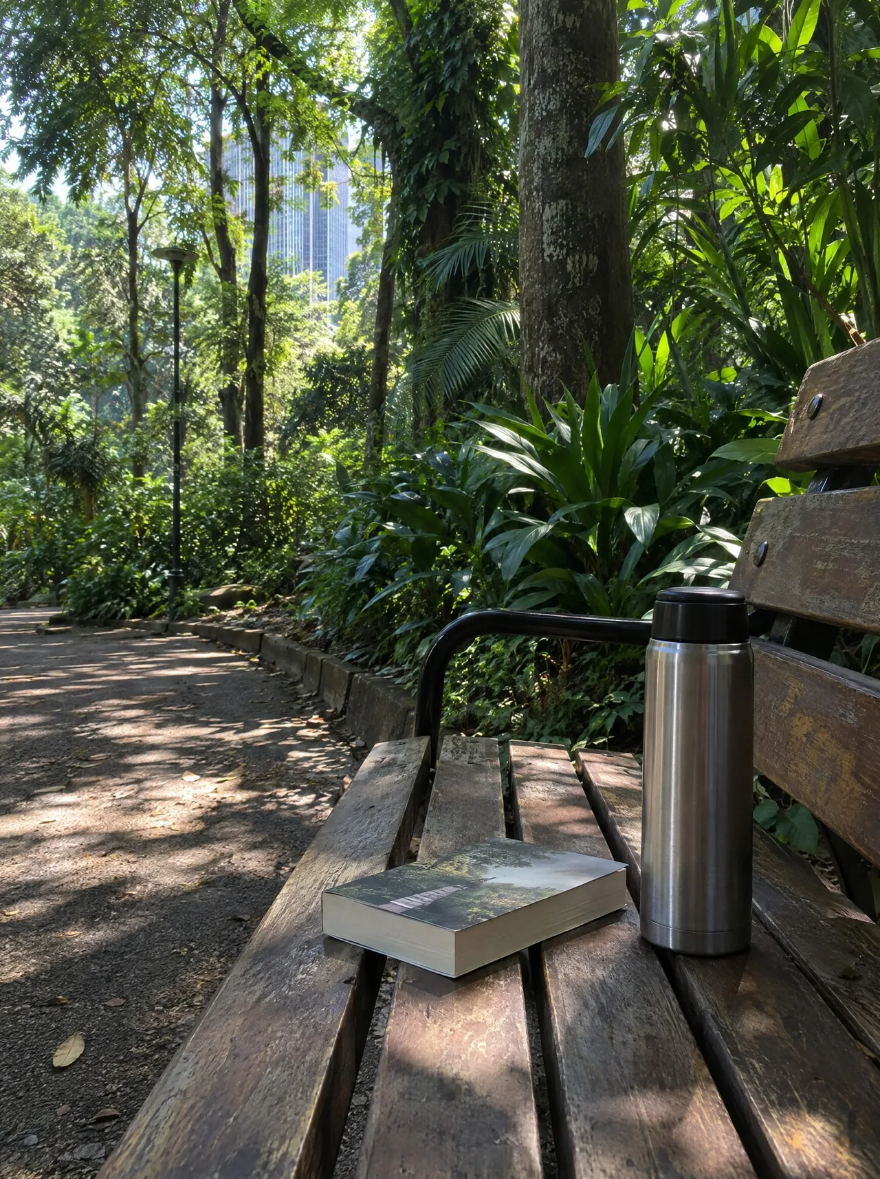 Clube de leitura ao ar livre no Parque Trianon