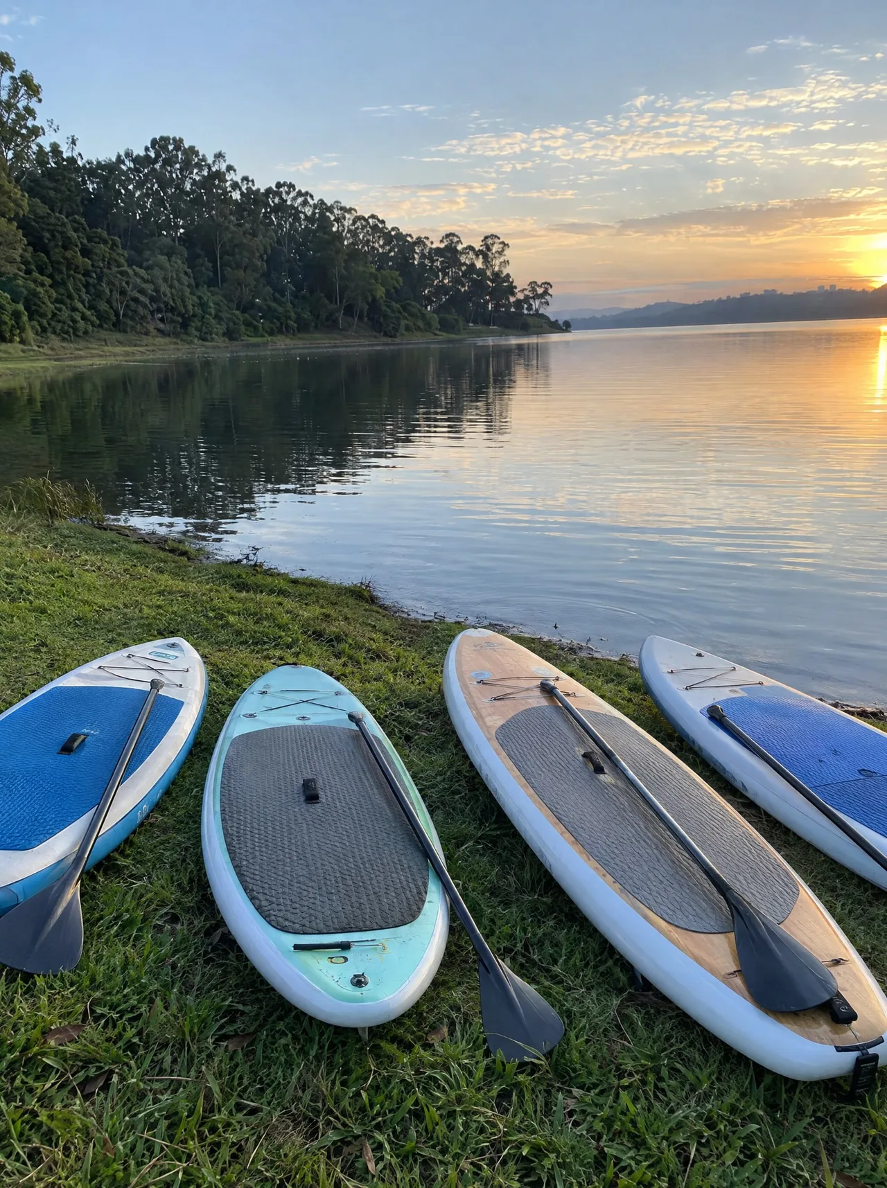 Stand-up paddle na Represa de Guarapiranga