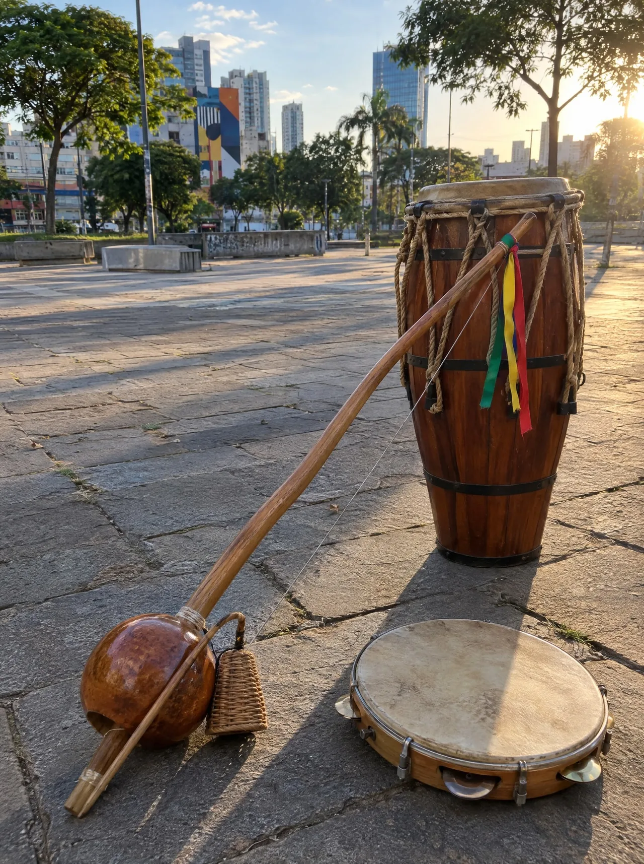 Roda de capoeira no Largo da Batata